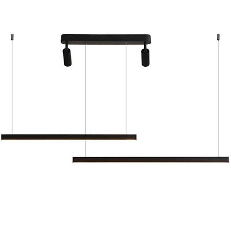 lampada a sospensione a led nera 110 cm luce a isola con faretti lampadario in alluminio stile artistico stile moderno eleganti finiture verniciate artistiche 110-120 v 220-240 v del 2025 a $315.29 –P8