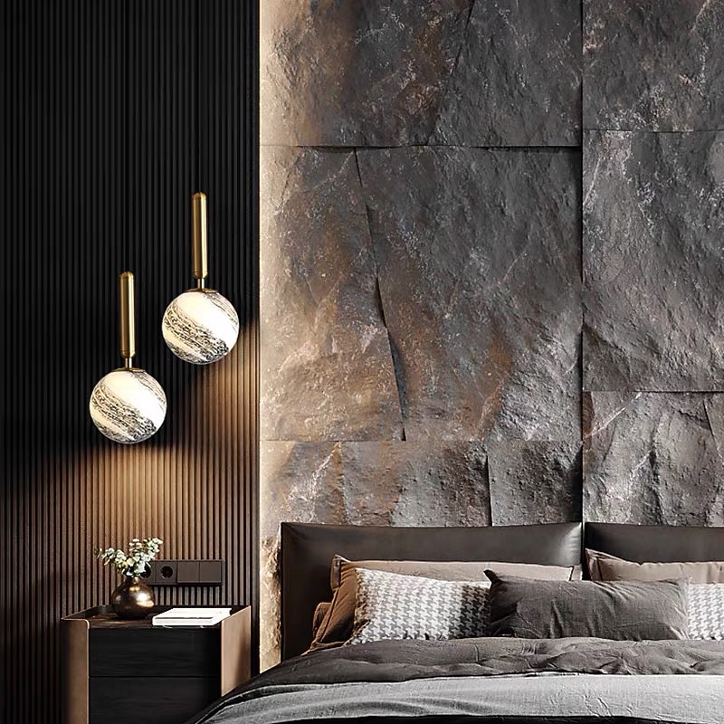 led přívěsek světlo planeta design noční světlo moderní design zlaté koule 15 cm kov galvanicky 110-120v 220-240v 2026 - $174.99 –P1