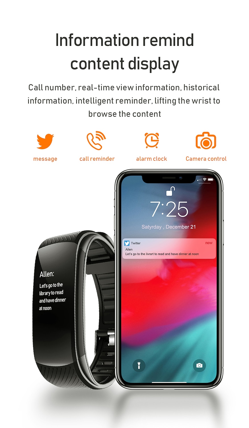 696 C5S Smart Watch 0.96 inch Smart Band Fitness Bracelet Bluetooth Call Reminder Heart Rate Monitor Sedentary Reminder Compatible with Android iOS Women Men Message Reminder IP 67 31mm Watch Case 2025 - $26.99 –P6