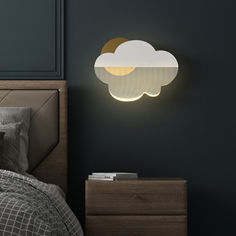 lightinthebox ed vegglampe nattbord lys skydesign søt moderne soverom barnerom jern vegglampe 220-240v 2*6 w 2025 - $116.99 –P2