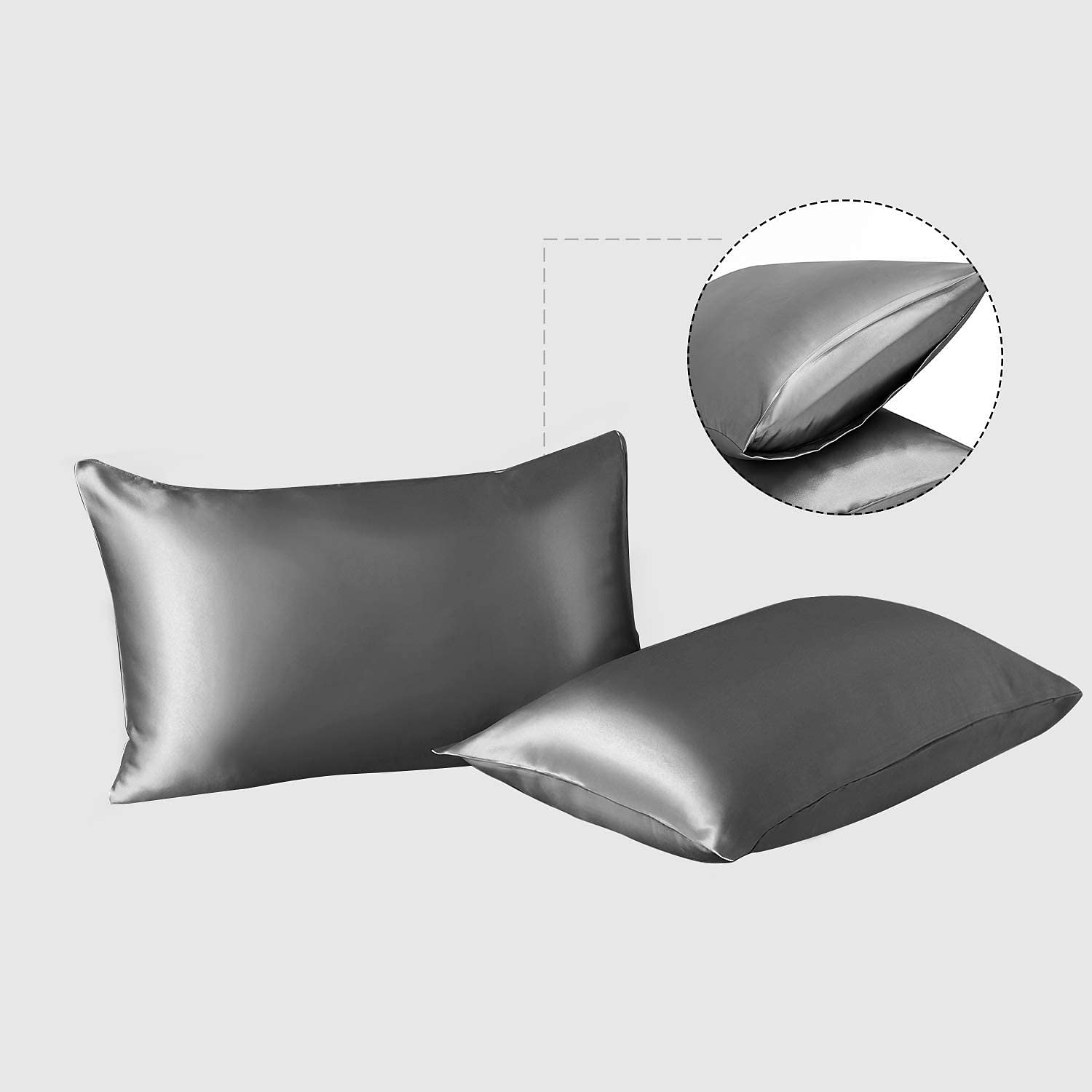 4 Pieces Satin Sheet Sets Hotel Luxury Silky Bed Sheets Soft Premium Satin Sheets Wrinkle & Fade Resistant Bedding Set Sheet Set, Include 1 Deep Pocket Fitted Sheet(12inch),1 Flat Sheet, 2 Pillowcases 2025 - $50.99 –P17