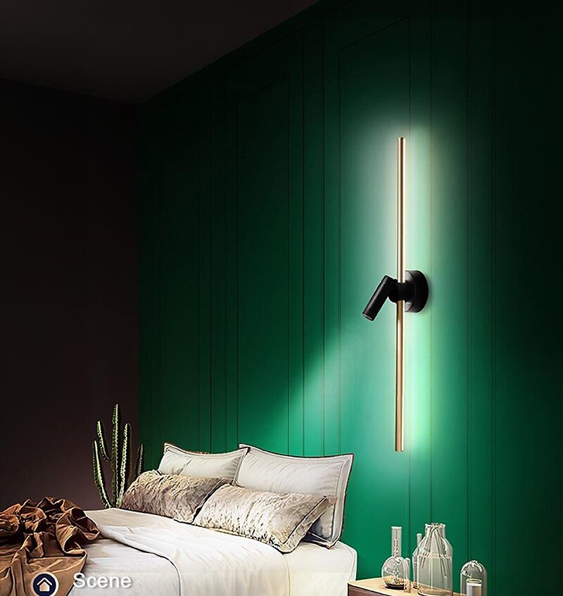LED Ceiling Light Wall Light With Spot Light 60/80/100 cm Line Design Geometric Shapes Flush Mount Lights Aluminum Artistic Style Modern Style Stylish Painted Finishes 110-120V 220-240V 2025 - $180.99 –P6