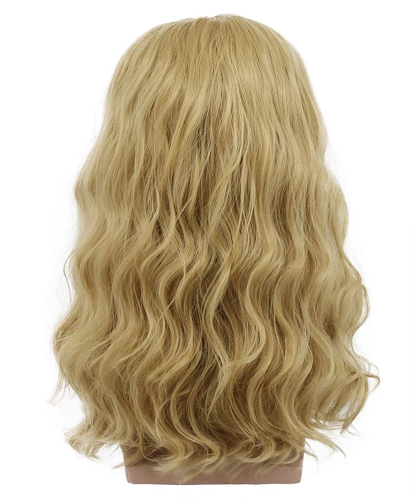 cefal peruka syntetyczna peruka fala schludny bang peruka średniej długości brązowe blond włosy syntetyczne męskie na imprezę cosplay peruka (tylko peruka) 2025 - $31.99 –P4