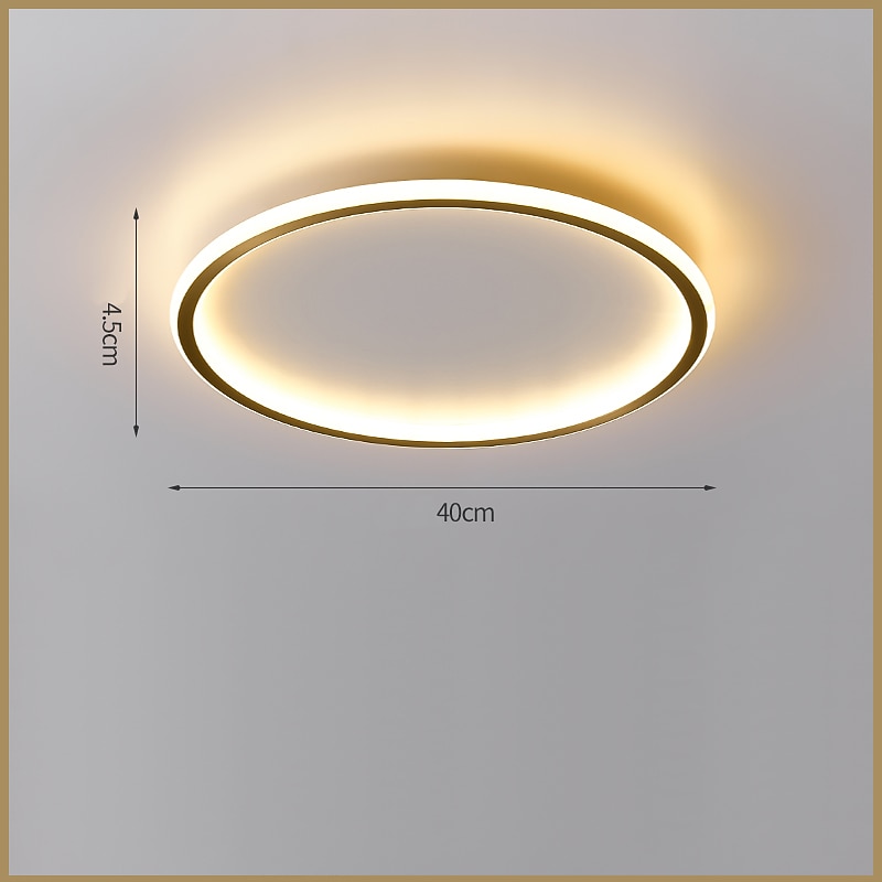 LED Ceiling Light 40/50 cm Circle Design Flush Mount Lights Copper Metal Basic Brass LED Nordic Style 220-240V 2025 - $331.09 –P5