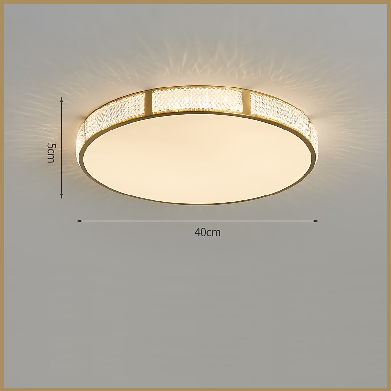 plafoniera led 30/40/50 cm forme geometriche luci da incasso rame metallo geometrico ottone led moderno semplice stile nordico 220-240v del 2025 a $183.99 –P10