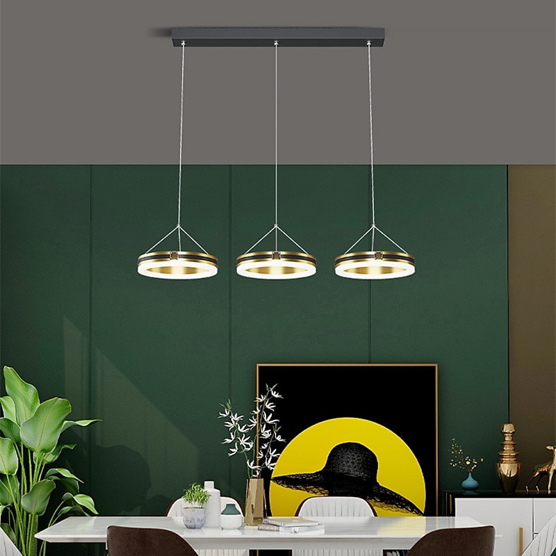 led pendentif lumière trois têtes salle à manger lampe led lumière de luxe mode longue table lustre simple moderne bar club lampe salle à manger cuisine 72cm de 2025 ? $249.99 –P4