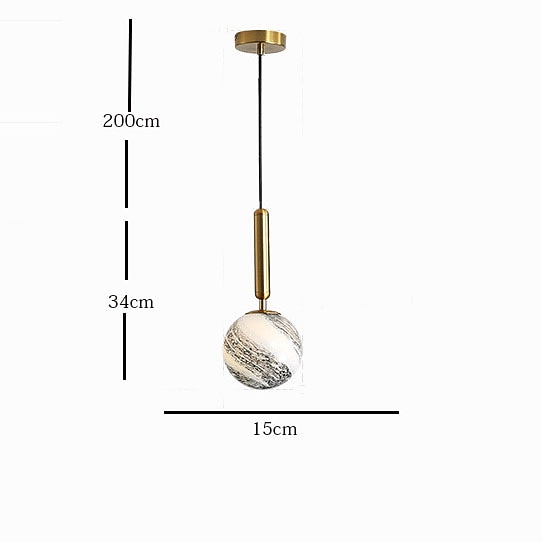 led přívěsek světlo planeta design noční světlo moderní design zlaté koule 15 cm kov galvanicky 110-120v 220-240v 2026 - $174.99 –P4