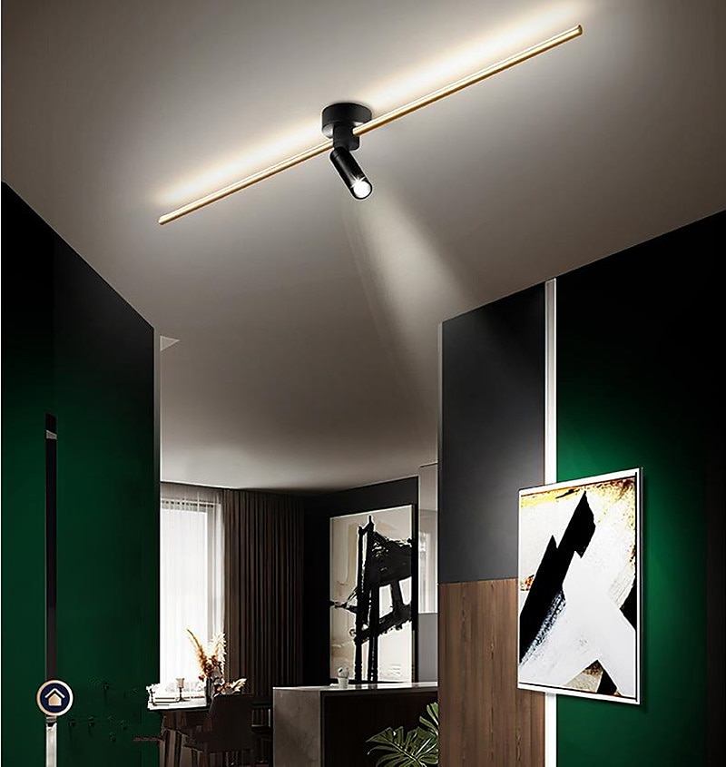 LED Ceiling Light Wall Light With Spot Light 60/80/100 cm Line Design Geometric Shapes Flush Mount Lights Aluminum Artistic Style Modern Style Stylish Painted Finishes 110-120V 220-240V 2025 - $180.99 –P5