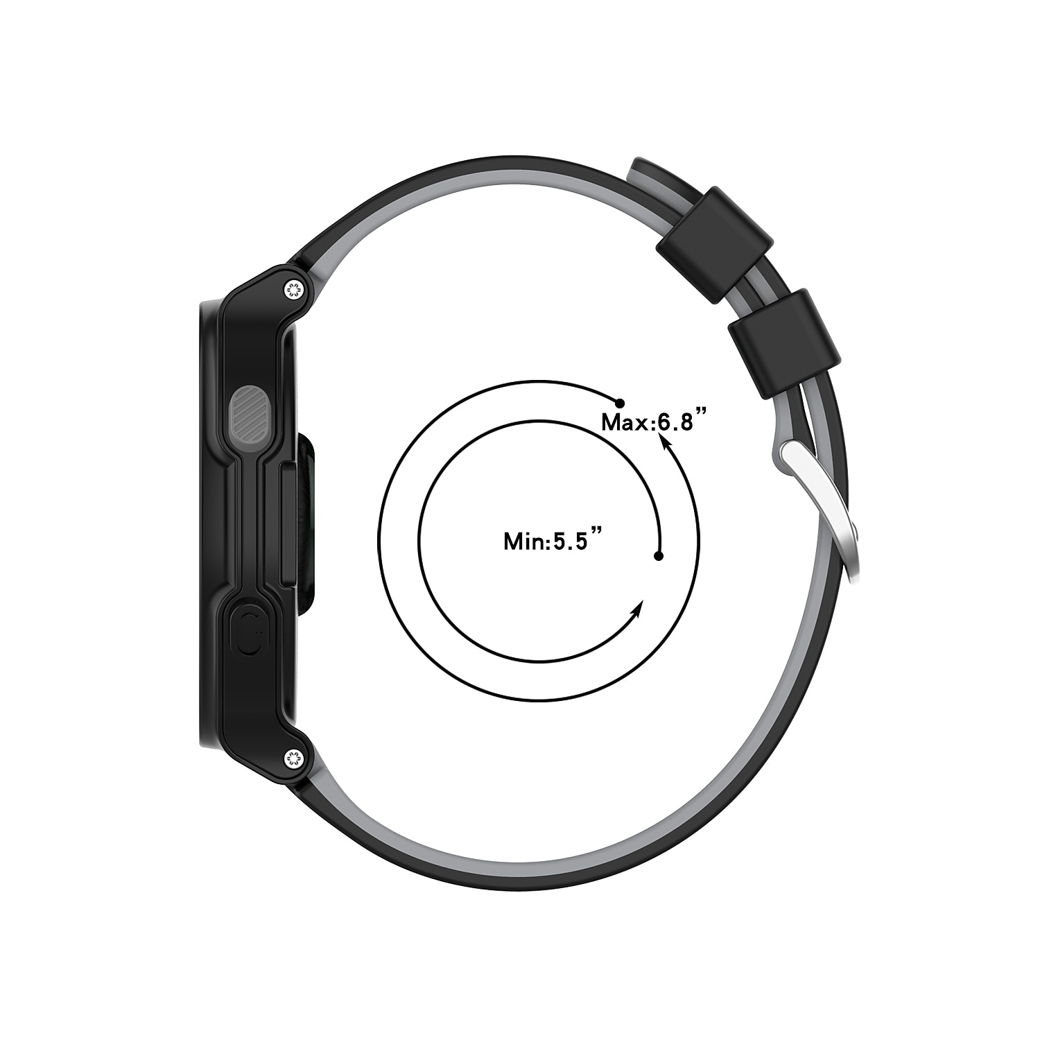 Pulseiras de Relógio para Garmin Approach S2 / S4 Silicone Substituição Alça Respirável Pulseira Esportiva Fecho Clássico Pulseira de 2025 por $13.99 –P10