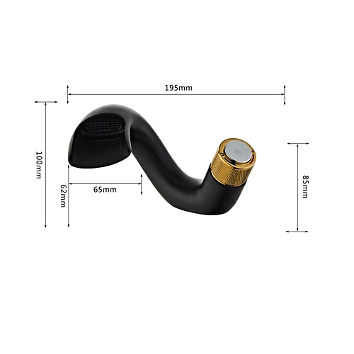 waterval badkamer wastafel mengkraan, mono wastafel wastafelkranen met één handgreep, monobloc vat water messing kraan op het dek gemonteerd met warme en koude slang 2025 - $89.99 –P3