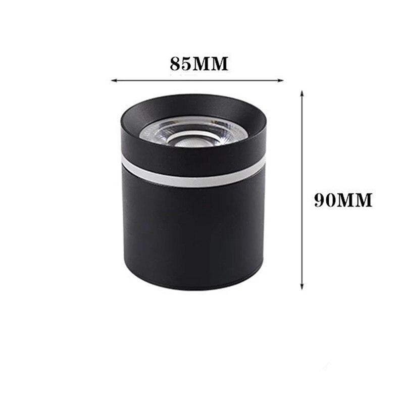 foco led luz de techo 5 cm formas geométricas luces empotradas aluminio estilo artístico elegantes acabados pintados led moderno 2026 - $47.99 –P8