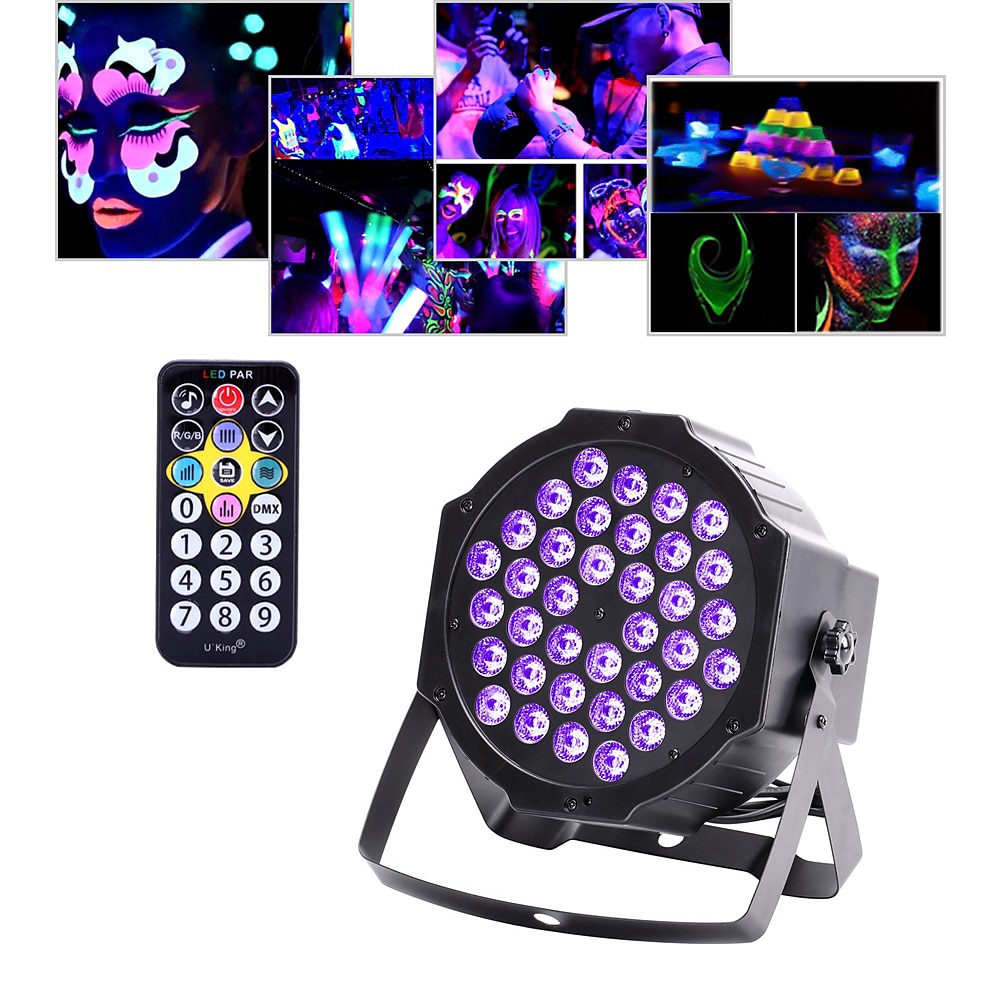 led strobe stage par light 36w uv blacklight 36 לדים עם שלט רחוק למסיבה דיסקו מועדון ktv חתונה 2025 - $61.99 –P1