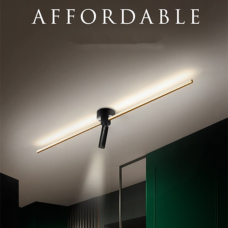 LED Ceiling Light Wall Light With Spot Light 60/80/100 cm Line Design Geometric Shapes Flush Mount Lights Aluminum Artistic Style Modern Style Stylish Painted Finishes 110-120V 220-240V 2025 - $180.99 –P3
