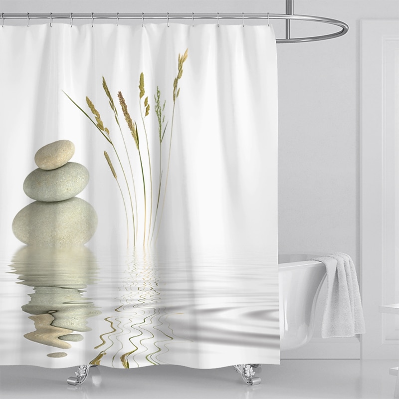 Shower Curtain with Hooks 180cm*180cm(70"*70")Suitable for Separate Wet and Dry Zone Divide Bathroom Waterproof Oil-proof Modern Classic Theme 2025 - $27.99 –P9