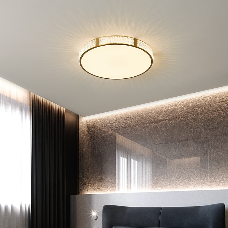 plafoniera led 30/40/50 cm forme geometriche luci da incasso rame metallo geometrico ottone led moderno semplice stile nordico 220-240v del 2025 a $183.99 –P5