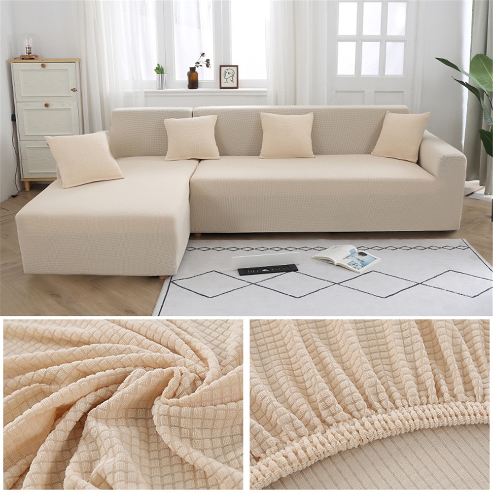 copridivano elasticizzato copridivano jacquard elastico divano componibile poltrona divanetto 4 o 4 o 3 posti bordeaux rosso a forma di L bianco grigio nero tinta unita morbido resistente lavabile (1 del 2025 a $24.99 –P6