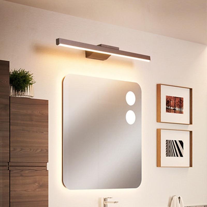 lightinthebox led oglindă lumină de vanitate led modernă iluminat baie aplici led perete dormitor baie aluminiu perete 8/12/16 w 2025 - $78.99 –P6