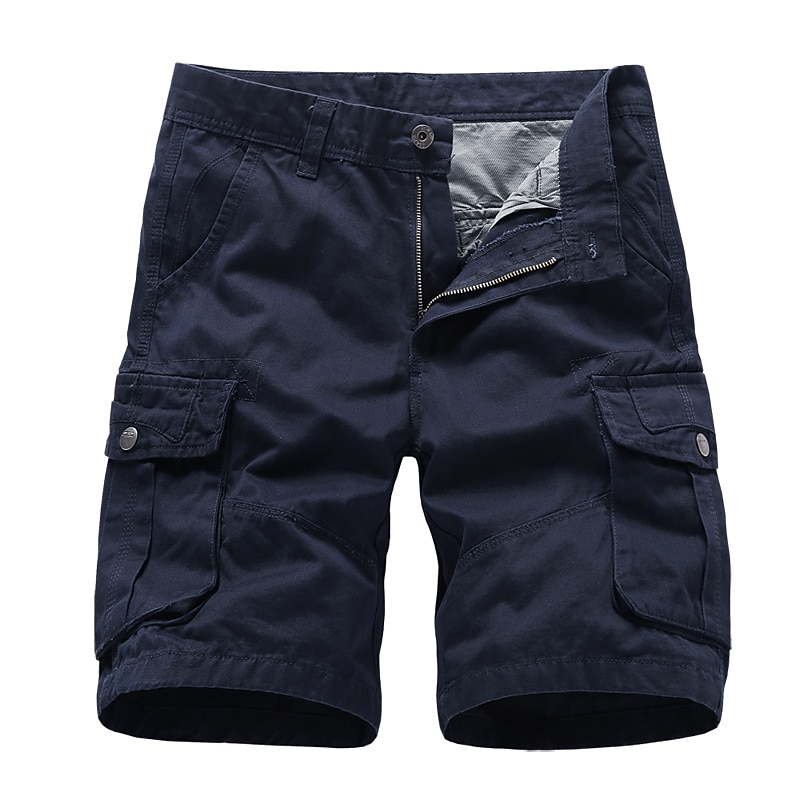 Herren Cargo Shorts Kurze Hosen Kurze Hose für Wanderer Militär Sommer Außen Regular Fit 10" Ripstop Atmungsaktiv Schnelltrocknend Multi Pocket Kurze Hose Unten Knielänge Schwarz Armeegrün Baumwolle 2025 - $23.99 –P8