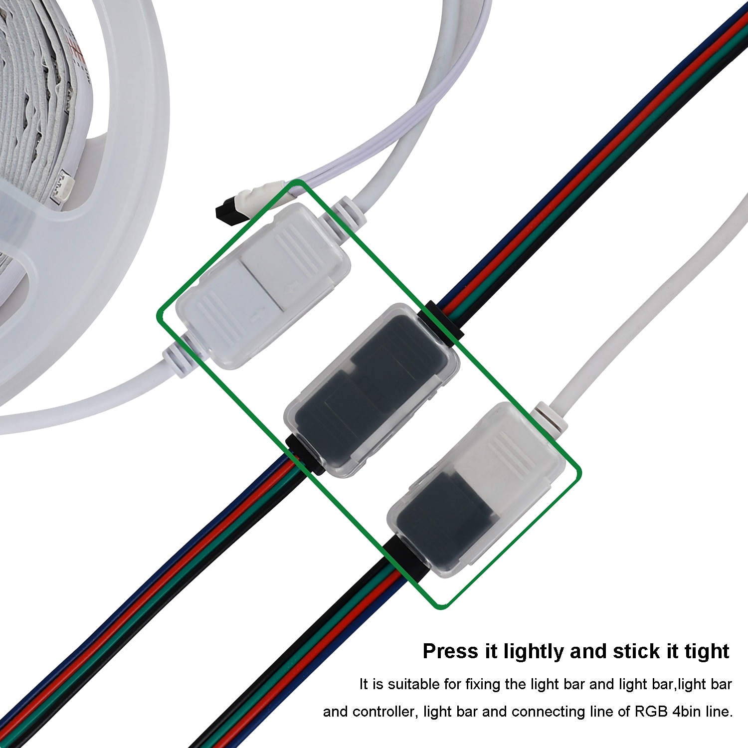 LED Light Strip Connector Waterproof Fixing Clip 4 Pin RGB Needle Male Type Waterproof Box Light Bar Accessory Box is Suitable for Fixing RGB 4Bin Connector Line 2025 - $8.49 –P1