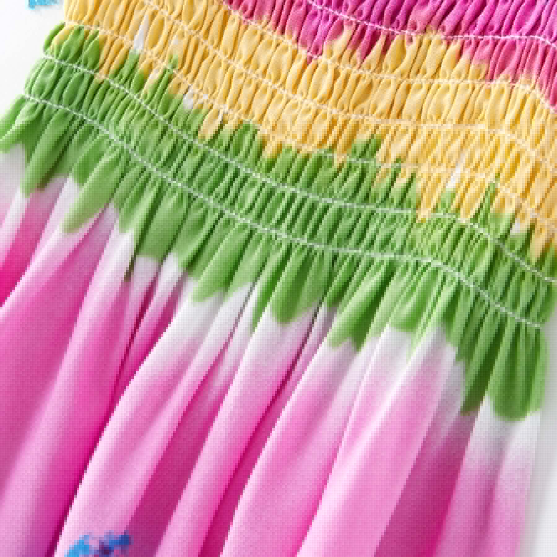 Mommy and Me Children's Day Dresses Rainbow Striped Daily Wear Print Multicolor Blue Green Sleeveless Knee-length Tank Dress Boho Matching Outfits 2026 - $16.49 –P8