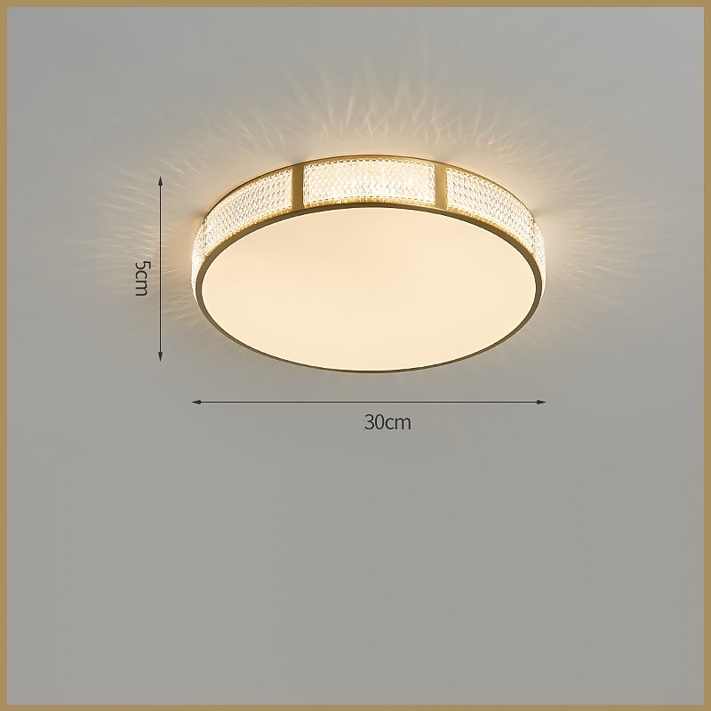 plafoniera led 30/40/50 cm forme geometriche luci da incasso rame metallo geometrico ottone led moderno semplice stile nordico 220-240v del 2025 a $183.99 –P11