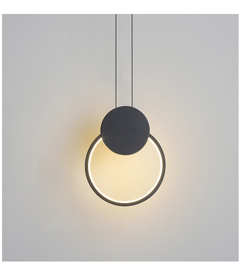 LED Pendant Light Island Light Modern Bedside Light Round Square Rectangle Metal Style Geometrical Minimalist Painted Finishes Contemporary 110-120V 220-240V 2025 - $118.99 –P7
