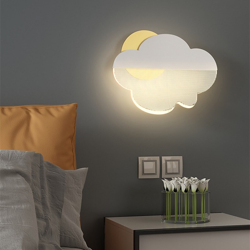 lightinthebox ed vegglampe nattbord lys skydesign søt moderne soverom barnerom jern vegglampe 220-240v 2*6 w 2025 - $116.99 –P7