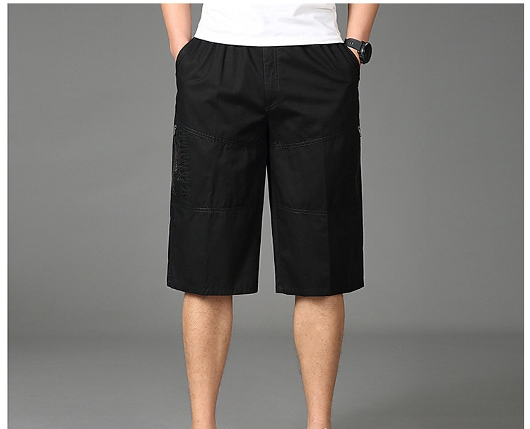 Men's Cargo Shorts Hiking Shorts Summer Outdoor Loose Ripstop Breathable Quick Dry Zipper Pocket Capri Pants Bottoms Below Knee Black Army Green Cotton Work Hunting Fishing XL XXL XXXL 4XL 5XL 2025 - $23.99 –P3