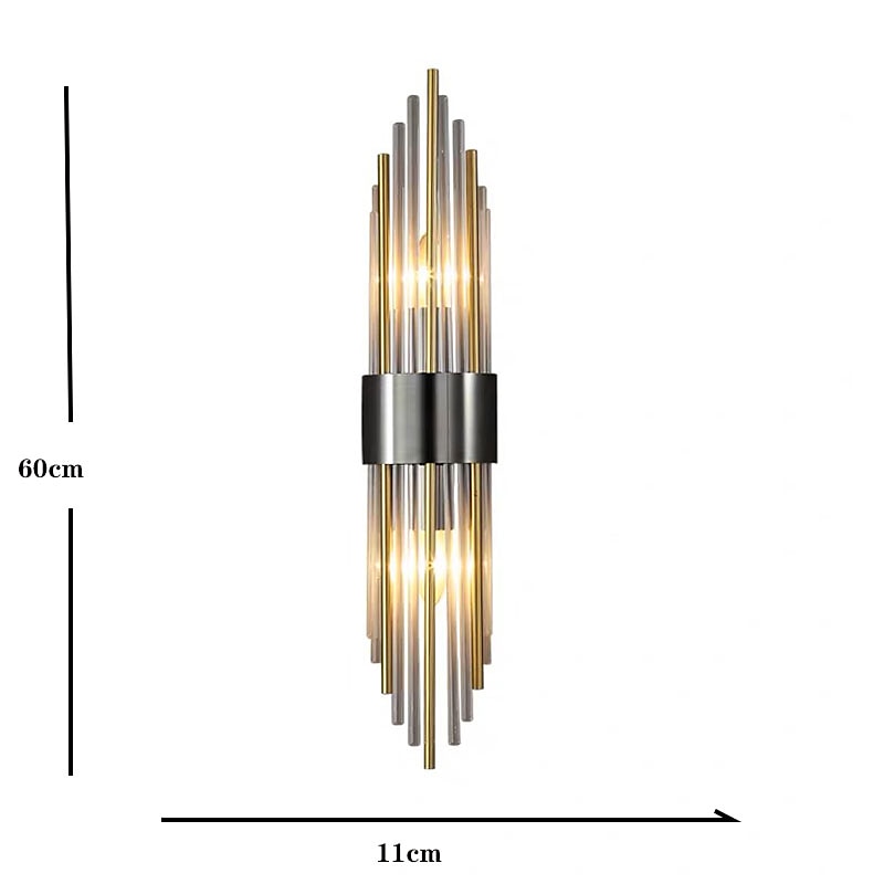 Applique murale LED cristal moderne applique murale appliques murales chambre salle à manger en acier applique murale 110-120v 220-240v 5 w de 2025 ? $199.99 –P2