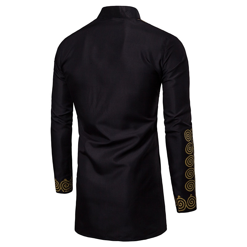 Herren Hemd Moderne afrikanische Outfits Afrikanischer Druck Dashiki Maskerade Erwachsene Hemd Party 2025 - $35.99 –P5