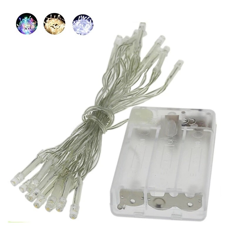 Elegant Wedding Reception Party LED String Lights LED Fairy Lights Christmas Wedding Bedroom Decoration Warm White Multi Color 1.5m 3m 10m AA Batteries Powered 2025 - $8.99 –P2