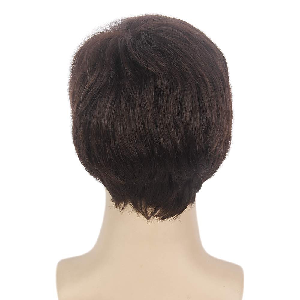 Мужской коричневый парик, короткие волнистые парики для мужчин, парик из натуральных синтетических волос для мужчин, мужчин, парней, косплей, аниме, костюм для вечеринки, аниме 2025 - AU $30.49 –P4