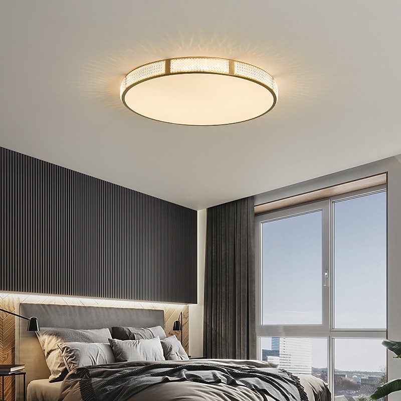 plafoniera led 30/40/50 cm forme geometriche luci da incasso rame metallo geometrico ottone led moderno semplice stile nordico 220-240v del 2025 a $183.99 –P3