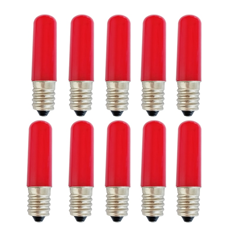 נורות גלובוס led 10 יחידות 1.5 w 80 lm e14 t22 2 חרוזי led לשלב led דקורטיבי לבן כחול אדום 2025 - $34.99 –P2