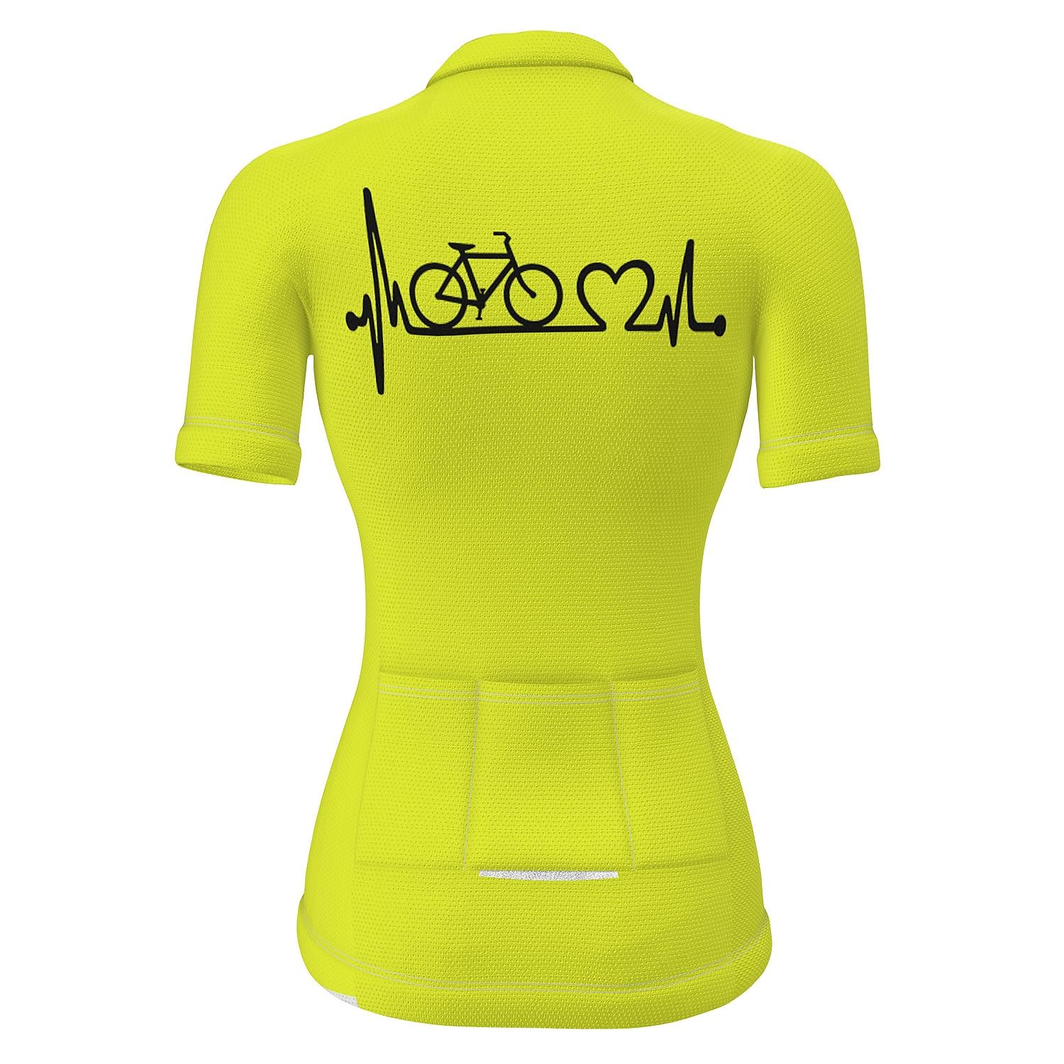 Dam Cykeltröja Grafisk Rolig Cykel T-shirt Tröja Överdelar med 3 bakfickor Bergscykling Vägcykling Solskyddskräm Torkar snabbt Dragkedja fram Spänning sporter Gul Röd Blå Kläder 2025 - $23.19 –P2
