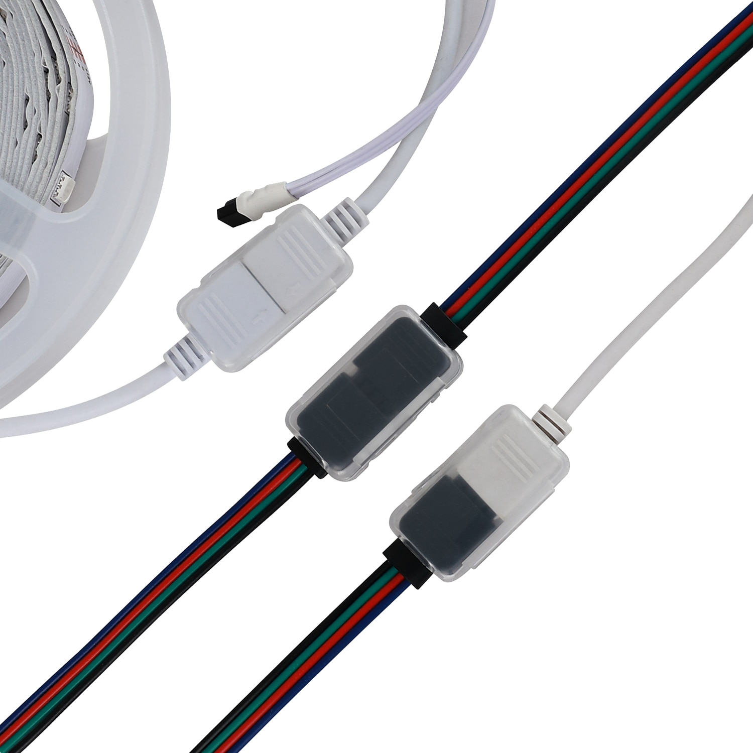 LED Light Strip Connector Waterproof Fixing Clip 4 Pin RGB Needle Male Type Waterproof Box Light Bar Accessory Box is Suitable for Fixing RGB 4Bin Connector Line 2025 - $8.49 –P7