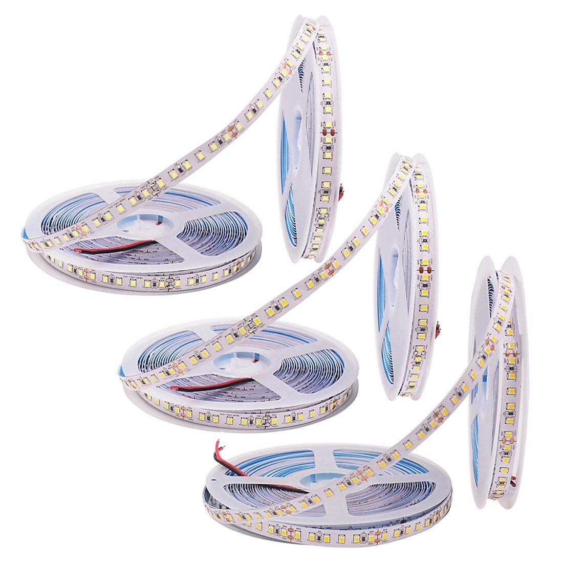 светодиодная лента 2835 1200leds высокая яркость теплый белый натуральный белый гибкий светодиодный трос ленточная световая лампа 5 м постоянного тока 12 в 2025 - $32.99 –P6