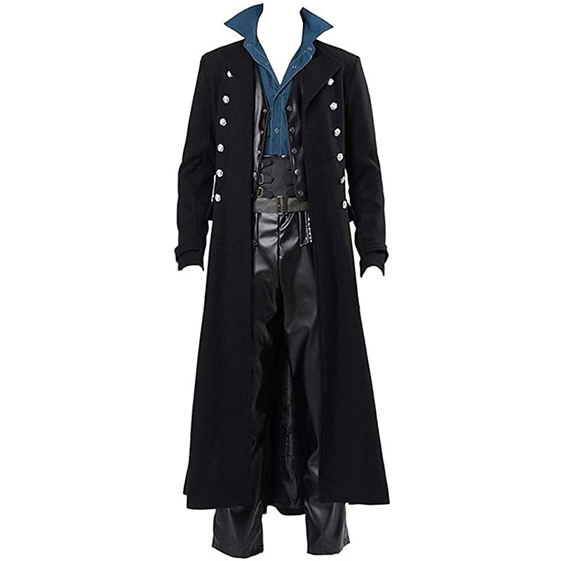 Medievale Cappotto Abbigliamento esterno Pirata Costume Per uomo Costumi da pirata Stile Steampunk Festival Adulti Cappotto Inverno Autunno & Inverno del 2025 a $74.99 –P3