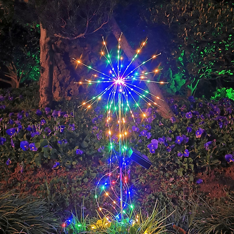 led vanntette fyrverkerilys, starburst hagelamper til julebryllup &amp; helligdager 2025 - $42.99 –P3