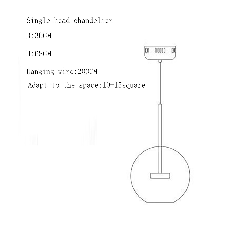 Pendant Light 30 cm Single Design Aluminum LED Nordic Style 110-240 V 2025 - $399.99 –P12