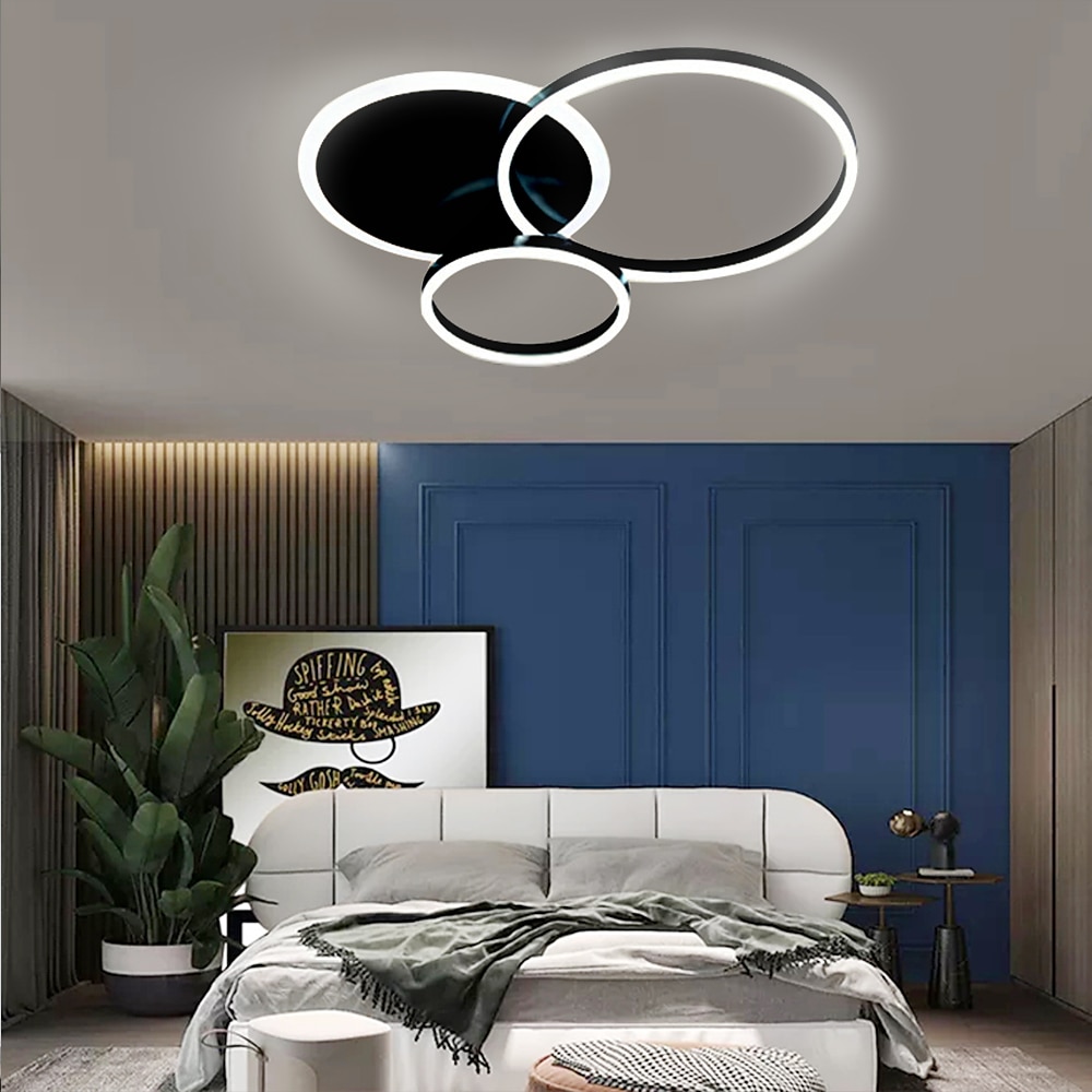 Luzes de teto de 50 cm com 3 luzes LED design círculo design de cluster luzes embutidas acabamentos em metal pintado de estilo nórdico moderno luzes de sala de jantar de escritório 110-240v somente de 2025 por $169.99 –P4