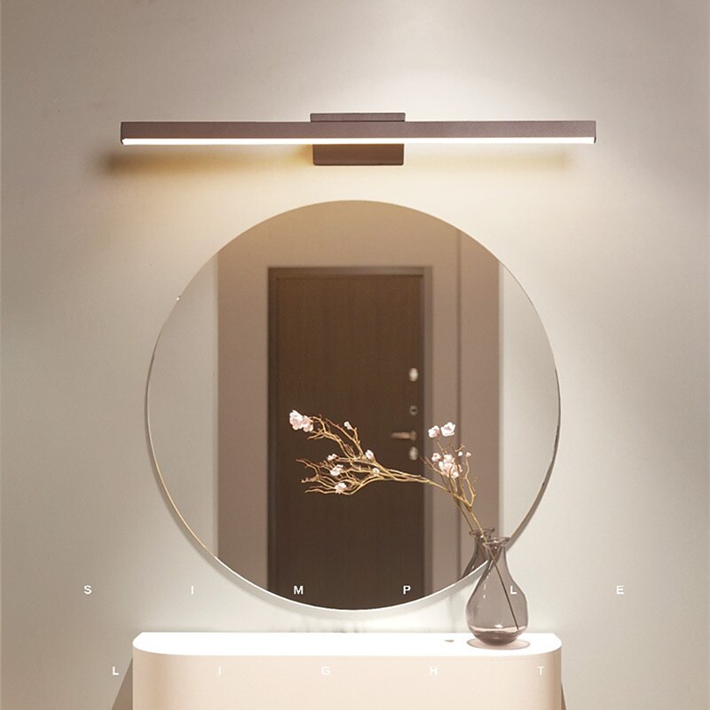 lightinthebox led oglindă lumină de vanitate led modernă iluminat baie aplici led perete dormitor baie aluminiu perete 8/12/16 w 2025 - $78.99 –P5