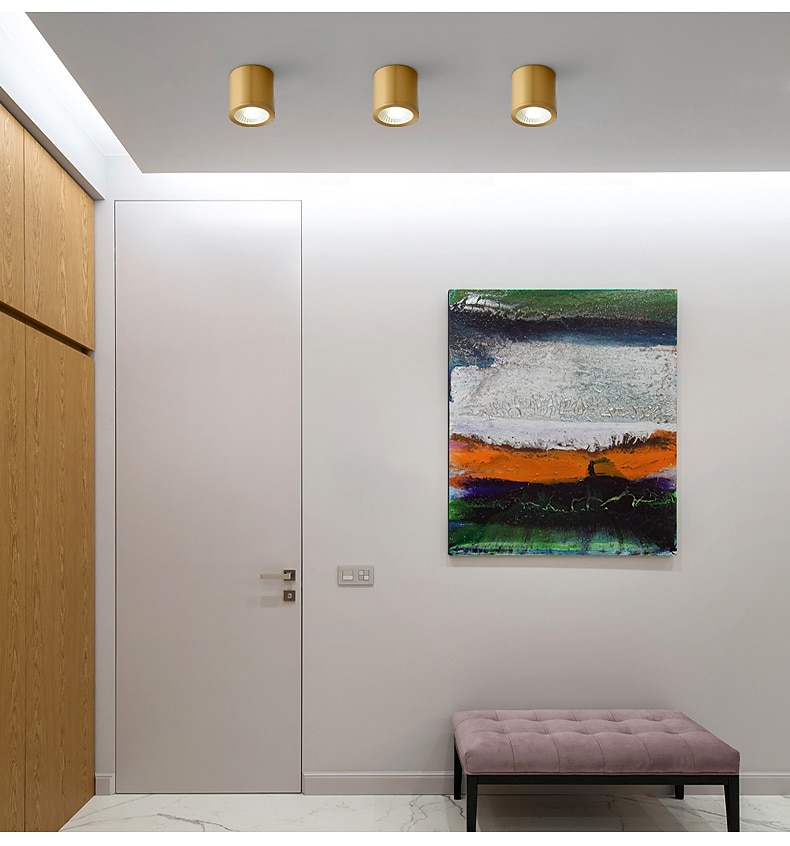 светодиодный мини-потолочный светильник крыльцо современный северный золотой коридорный свет проходной свет 6/8/10 см светильники заподлицо медный потолочный светильник металлический вход прихожая 2026 - $83.99 –P5