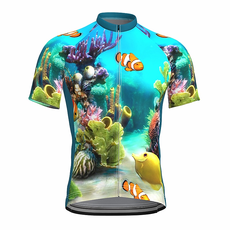 Hombre Maillot de Ciclismo Graphic Peces Gracioso Manga Corta Bicicleta Maillot Camiseta con 3 bolsillos traseros MTB Bicicleta Montaña Ciclismo Carretera Secado rápido Suave Bandas Reflectantes 2026 - $30.99 –P7