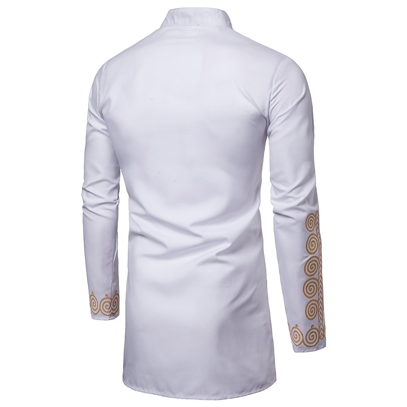 Herren Hemd Moderne afrikanische Outfits Afrikanischer Druck Dashiki Maskerade Erwachsene Hemd Party 2025 - $35.99 –P11