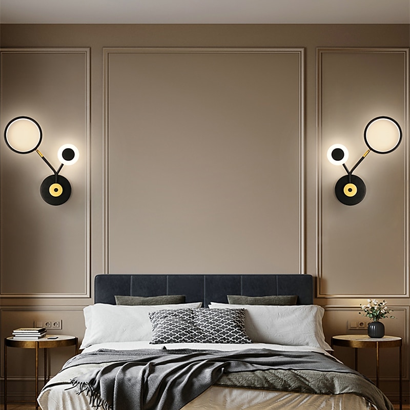 Lightinthebox applique da parete a led lampada da comodino moderna lampade da parete in stile nordico applique da parete luci braccio oscillante soggiorno camera da letto applique da parete in ferro del 2025 a $127.99 –P2