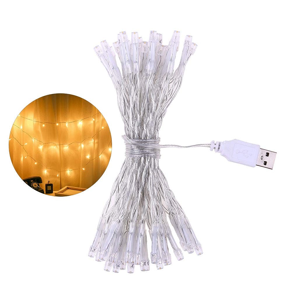 elegante bruiloft receptie feest led lichtsnoer usb aangedreven warm wit multi kleur kerst bruiloft decoratie 3m 6m 10m 2025 - $11.49 –P2