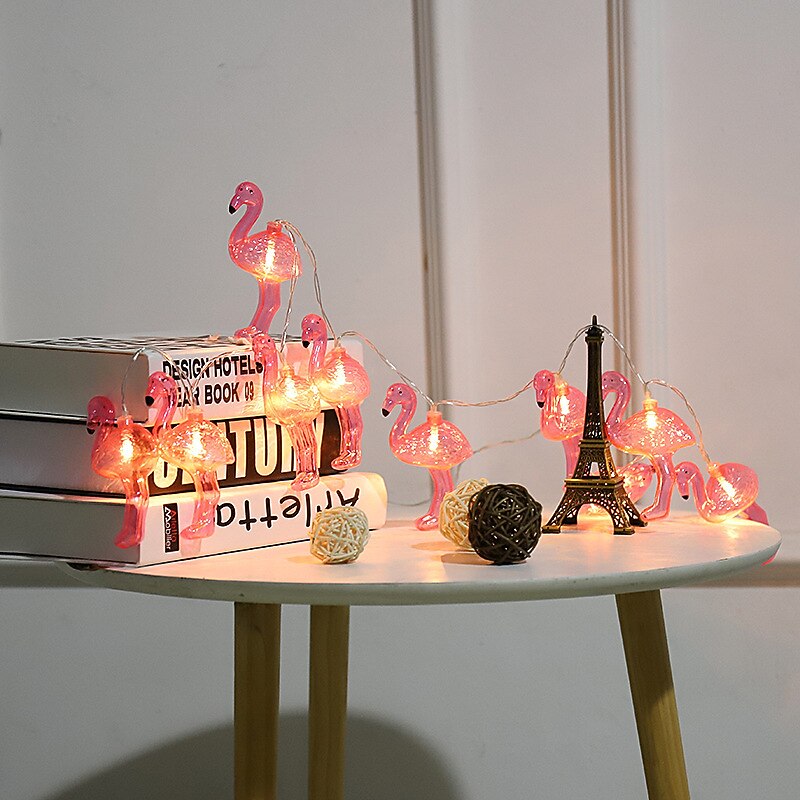3m 1,5m flamingo string lights bateriový nebo usb provoz pohádkový string světla svatba dovolená dětský pokoj domácí dekorace 2025 - $16.49 –P2