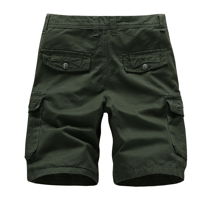 Herren Cargo Shorts Kurze Hosen Kurze Hose für Wanderer Militär Sommer Außen Regular Fit 10" Ripstop Atmungsaktiv Schnelltrocknend Multi Pocket Kurze Hose Unten Knielänge Schwarz Armeegrün Baumwolle 2025 - $23.99 –P2