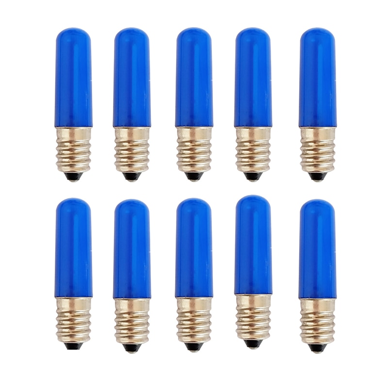 נורות גלובוס led 10 יחידות 1.5 w 80 lm e14 t22 2 חרוזי led לשלב led דקורטיבי לבן כחול אדום 2025 - $34.99 –P4